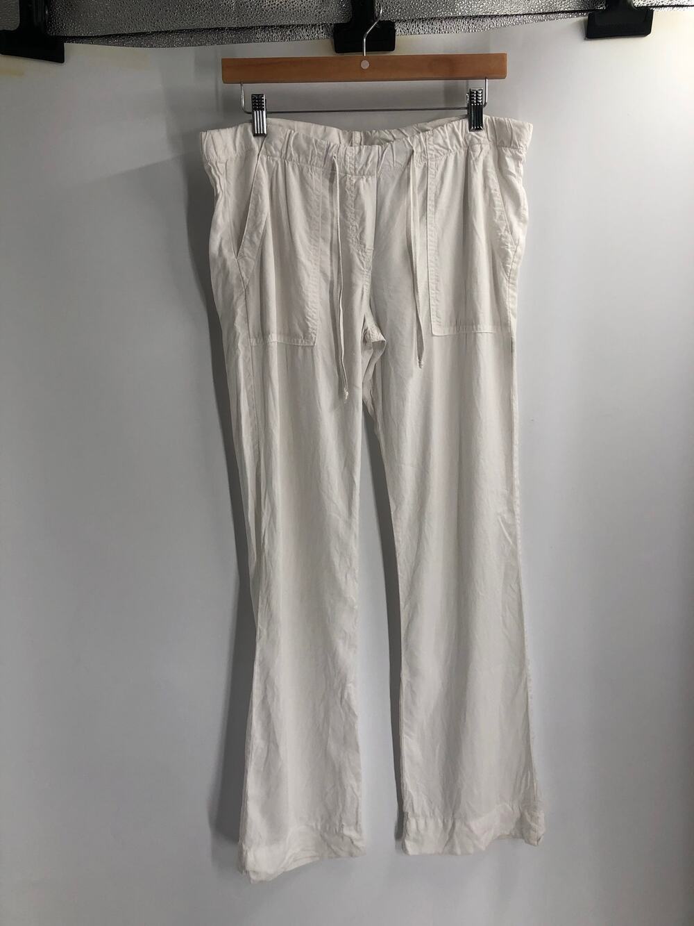 Bella Dahl White Tencel Relax Fit Beach Minimal Casual Pants Women’s Small USA